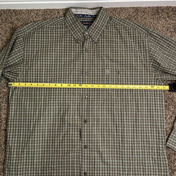 Wrangler George Straight Shirt Mens Sz XL Tattersall Check Western Cowboy Rodeo - Picture 14 of 15